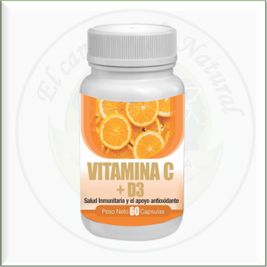 VITAMINA C + D3 *60 CAP.